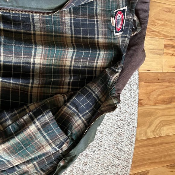 The Australian Outback Collection Flannel Lined Oilskin Jacket - Picture 5 of 5